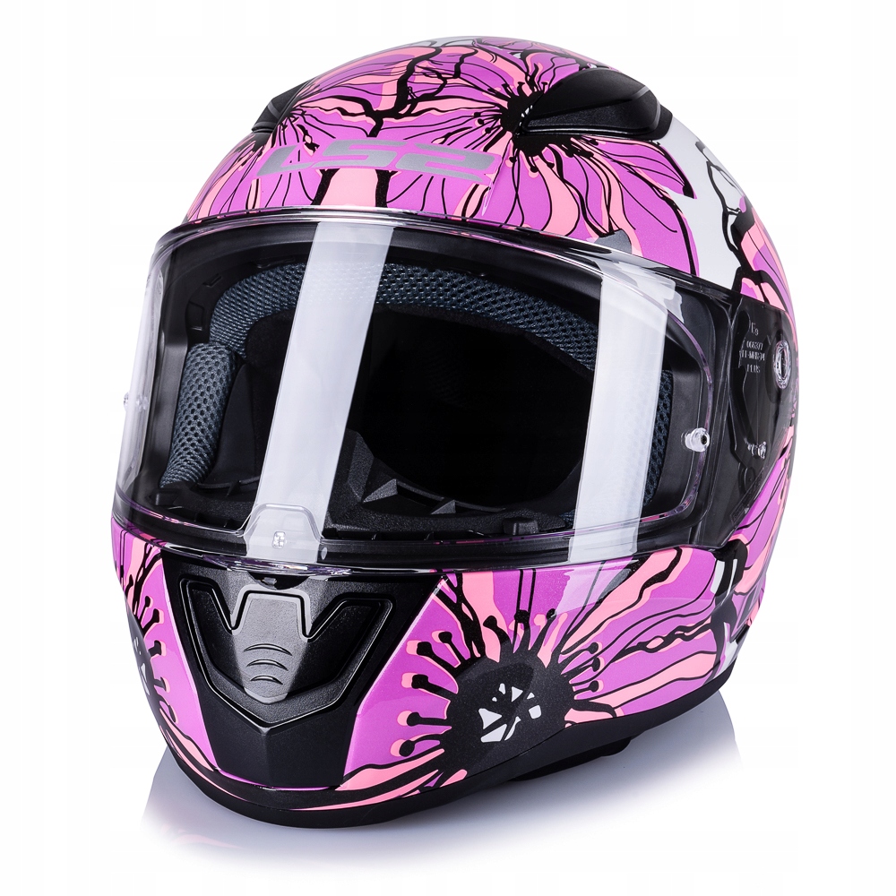 LS2 KASK MOTOCYKLOWY INTEGRALNY FF353 RAPID II POPPIES PINK XS Obwód głowy 53-54 cm