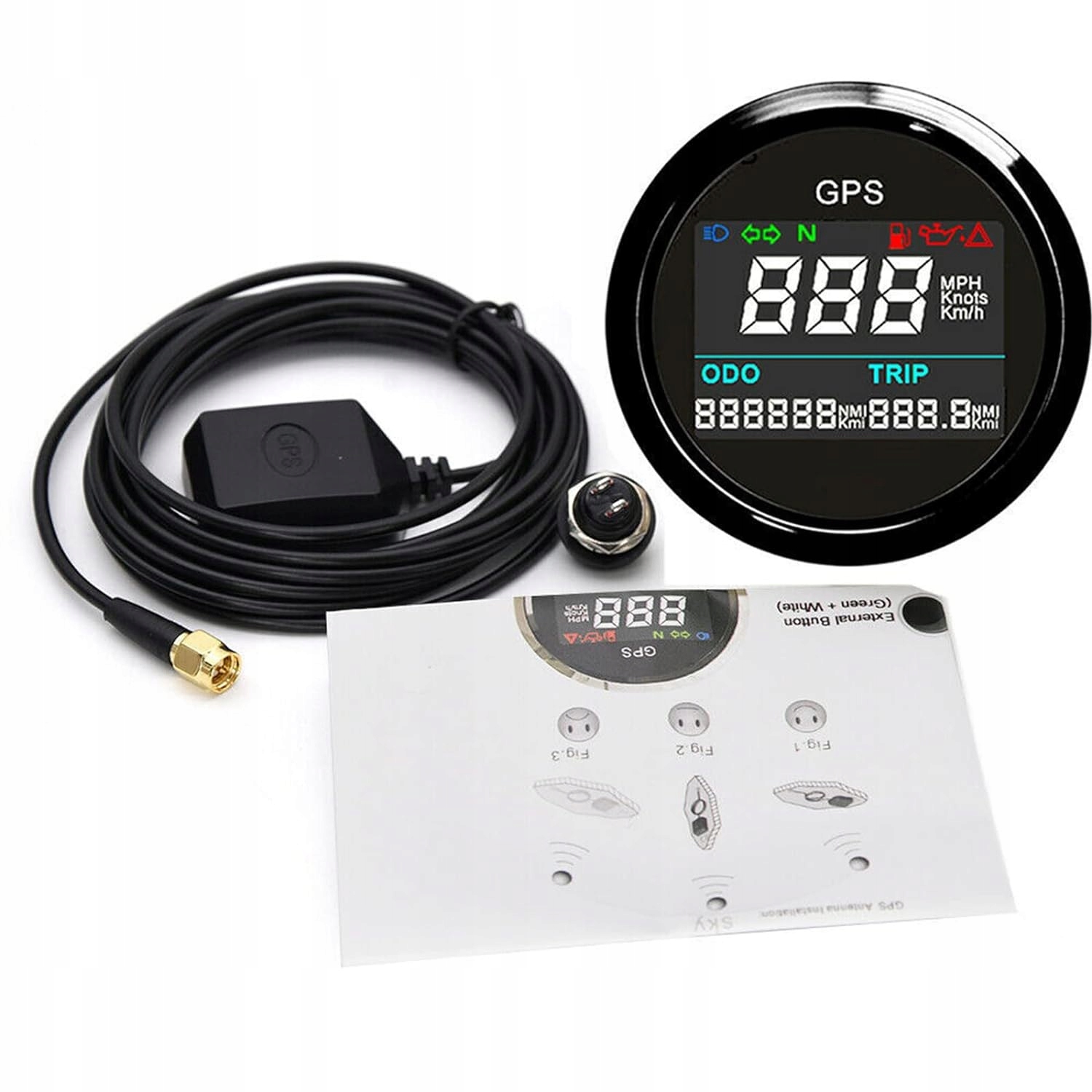 GELOO Prędkościomierz GPS, licznik kilometrów 2Z50 Marka inny