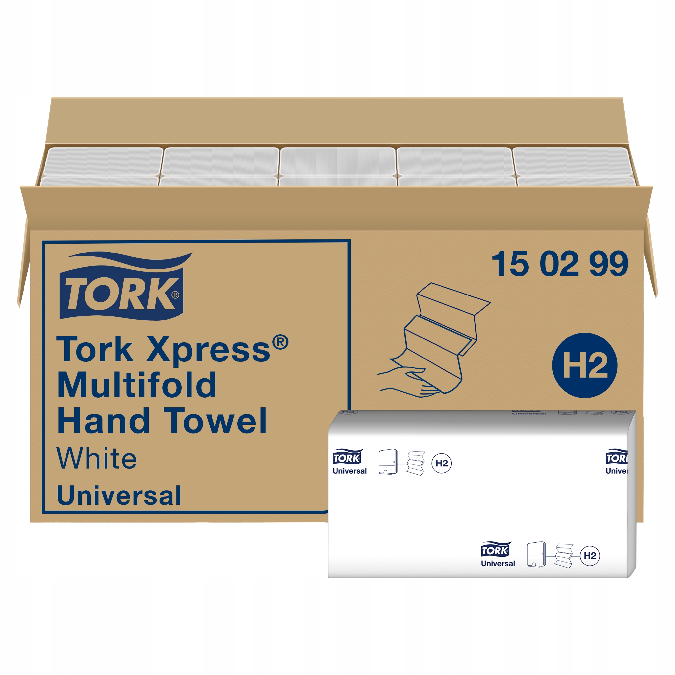 Ręcznik papierowy Zz kuchenny biały W Składce celuloza 20 szt Tork 150299