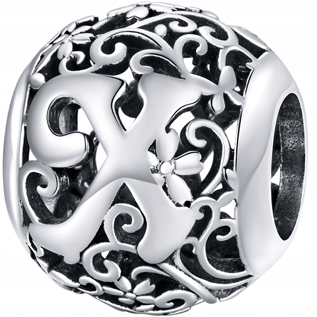 

Charms literka X do Pandora srebro 925 koralik