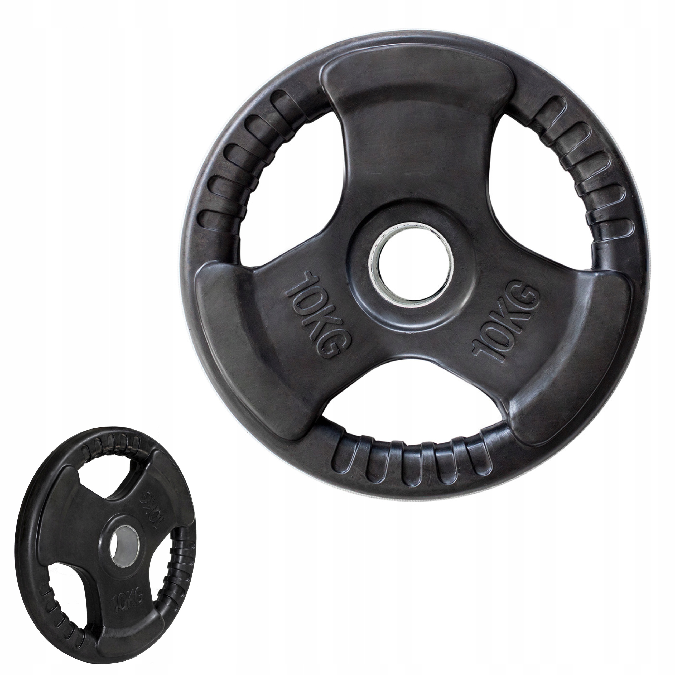 Olympijský talíř Hms 10 kg Pogumovaný Závaží pro tyč 51 mm Posilovací věž