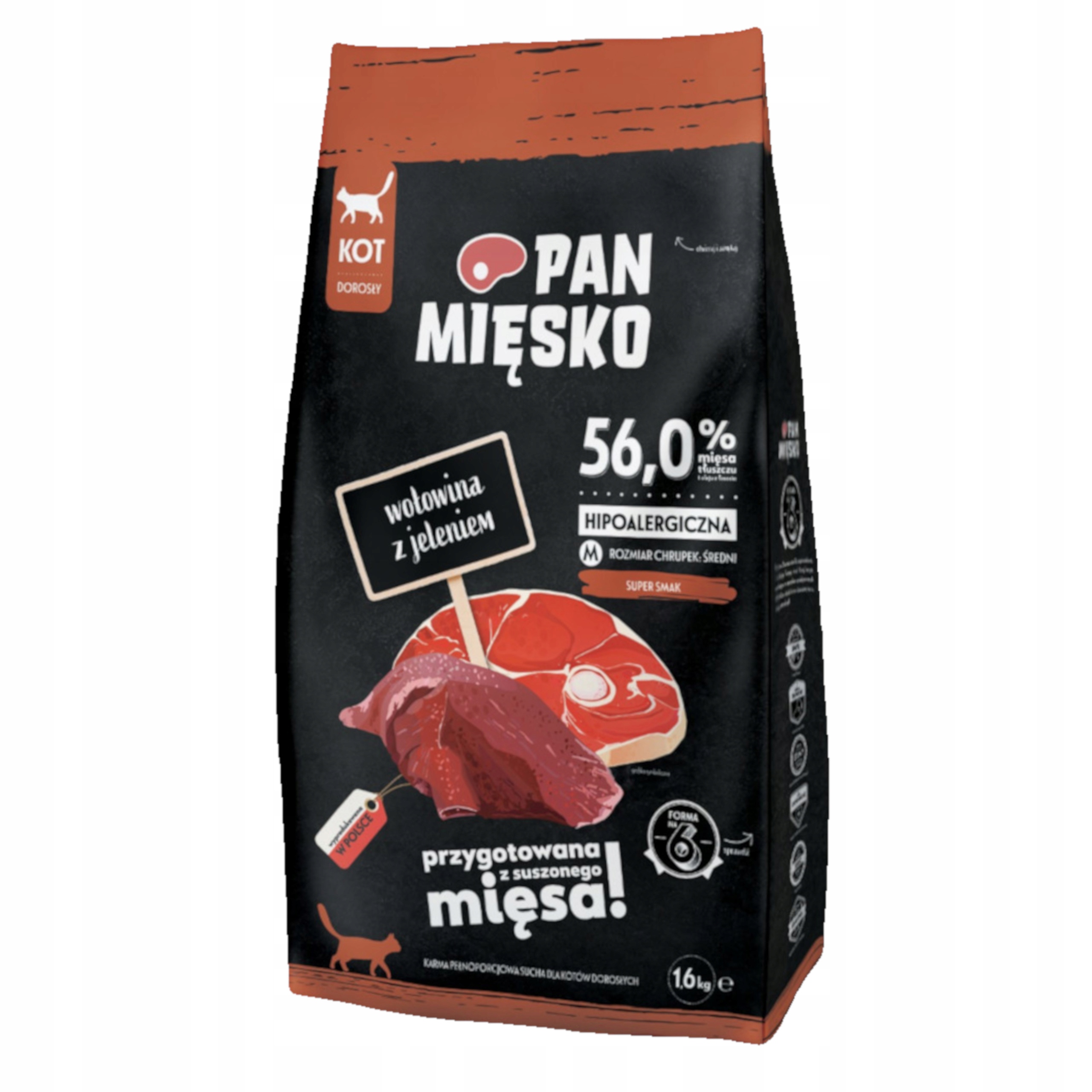2x Pan Mięsko Hovězí jelen M krmivo pro kočky 1,6 kg