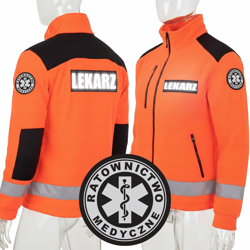Polar Ratownictwo Medyczne Lekarz Ratownik Medyczny Fluo Odblask Bluza S