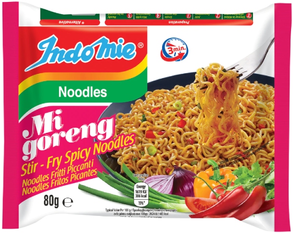 Cestoviny Instant Mi Goreng, pikantné 80g - Indomie