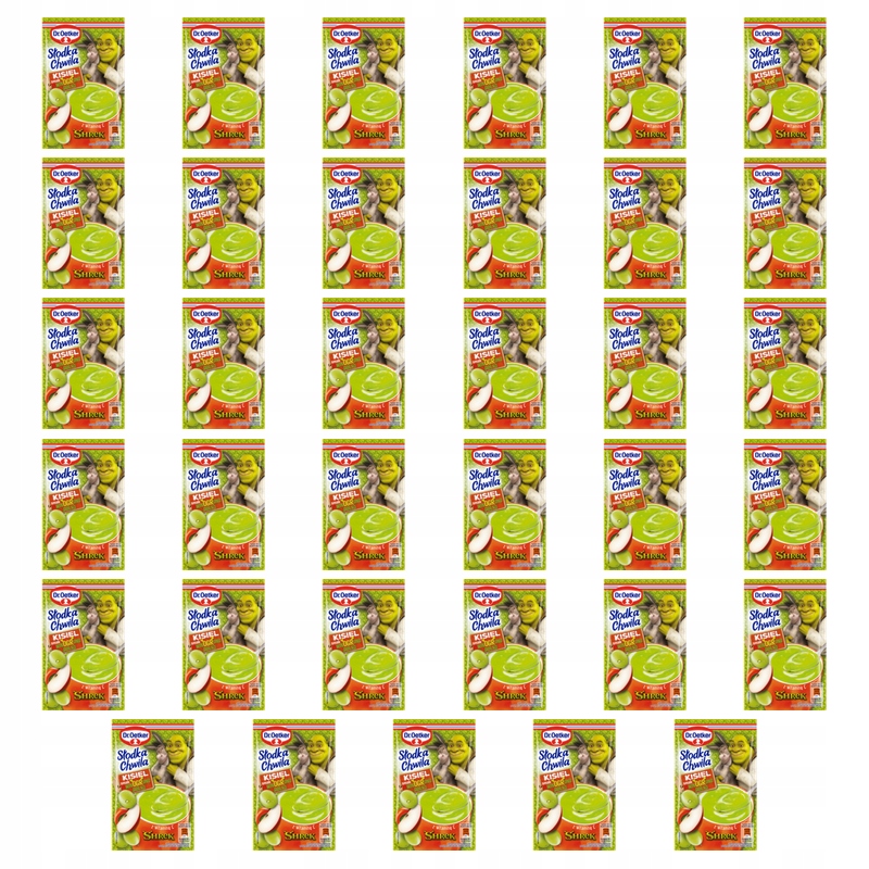 Dr. Oetker Sladká chvíle Shrek Kysel Hroznové Víno Jablko 29 g X35