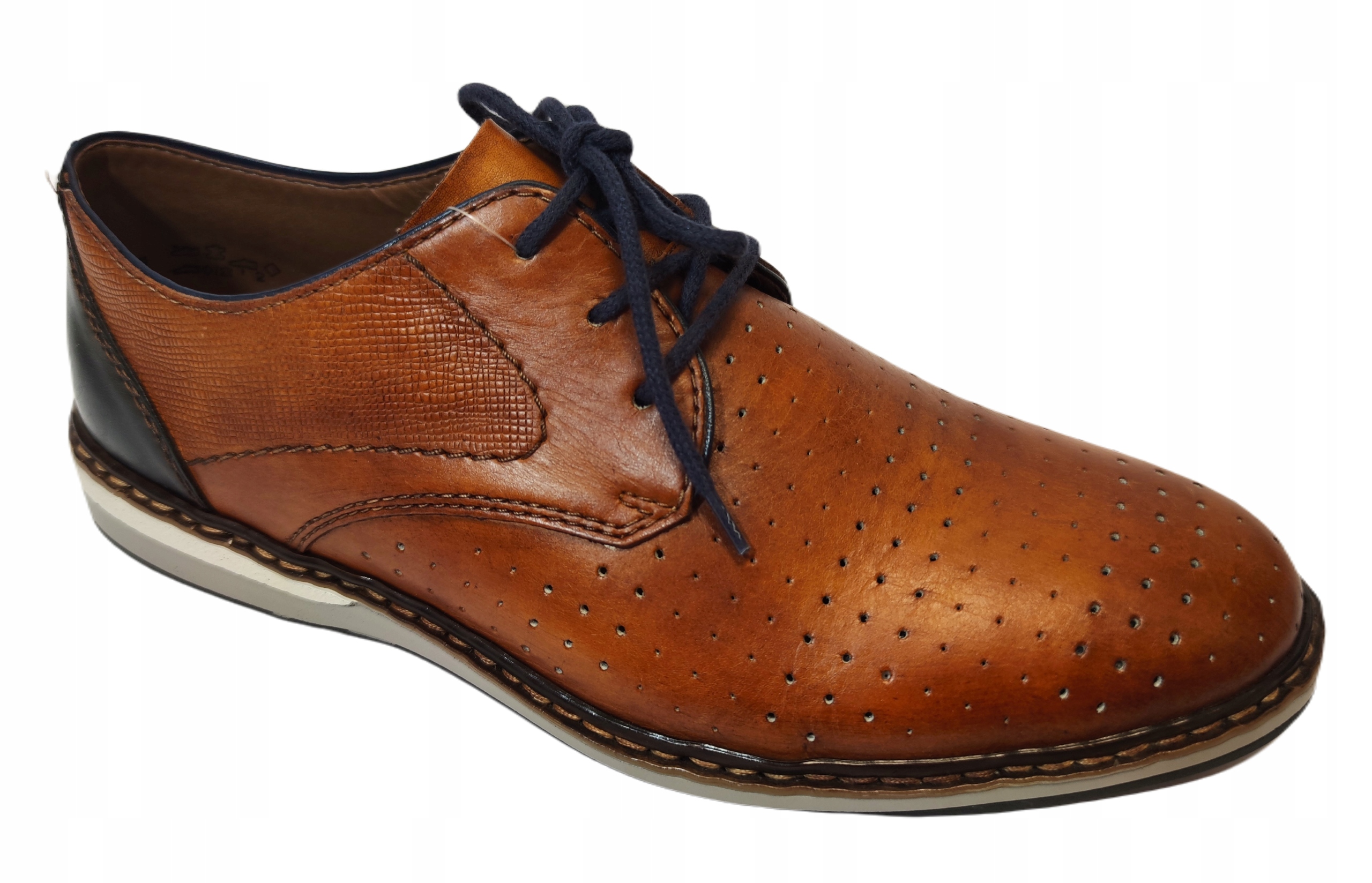 polobotky pohodlné kožená Rieker 16811-25 hnědá r40