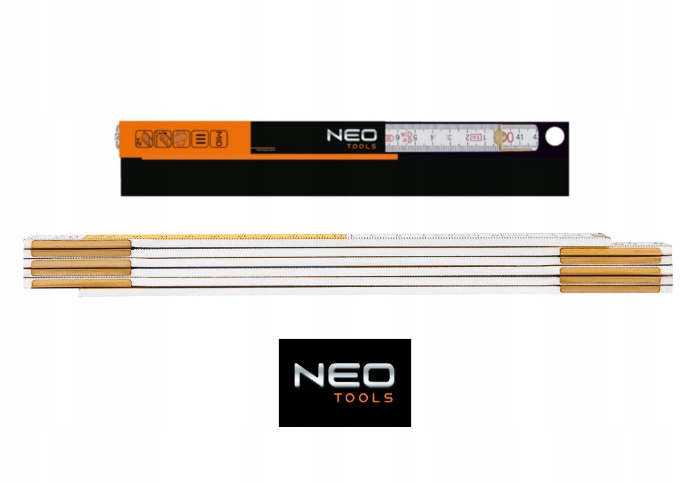 

Miara składana drewniana 2m biało-żółta Neo 74-020