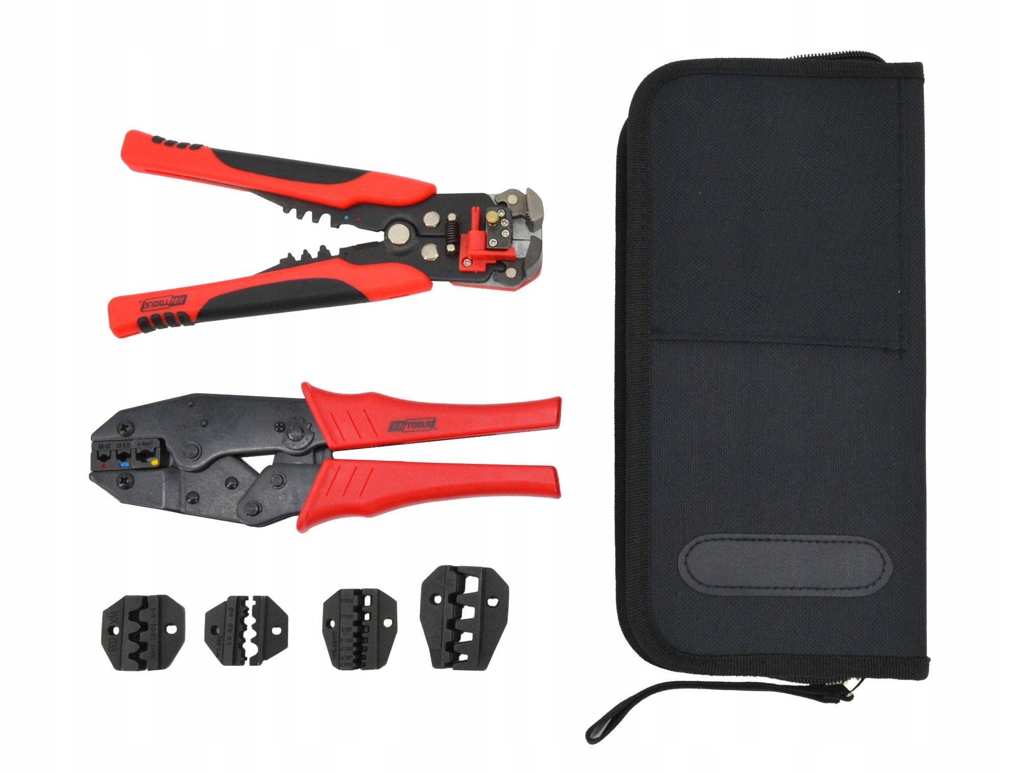 Zestaw dla elektryka praska i automatyczny ściągacz izolacji w torbie Kod producenta AW16740