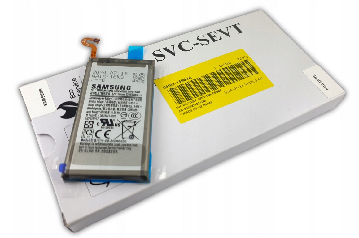 Oryginalna Bateria Akumulator Samsung Galaxy S9 SM-G960F/DS EB-BG960ABE