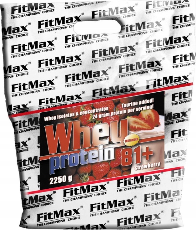 FitMax Protein prášek 2250 g jahodová příchuť