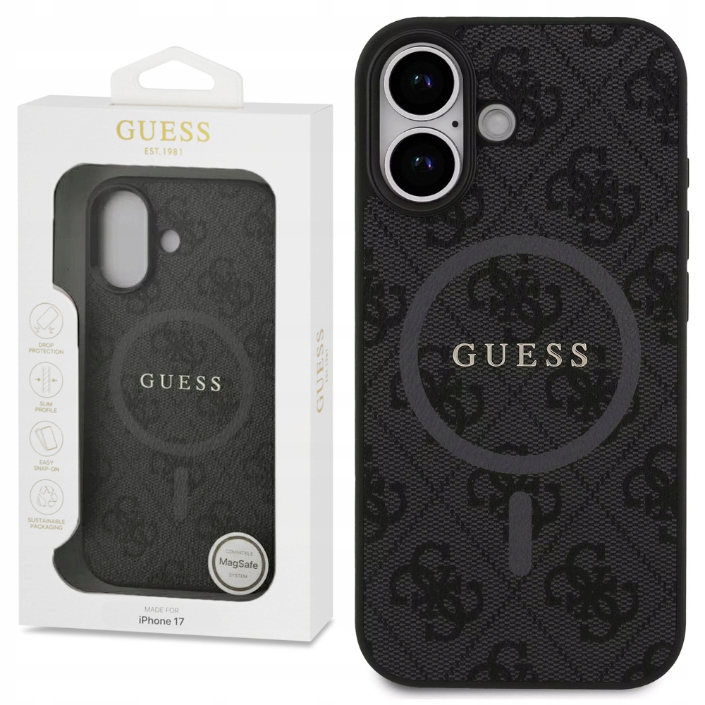 Guess originální stylové pouzdro obal pro MagSafe pro Apple iPhone 17