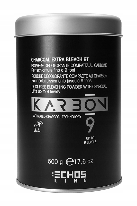 Echosline Karbon 9 bezprašný bělicí prášek s aktivním uhlím 500 g