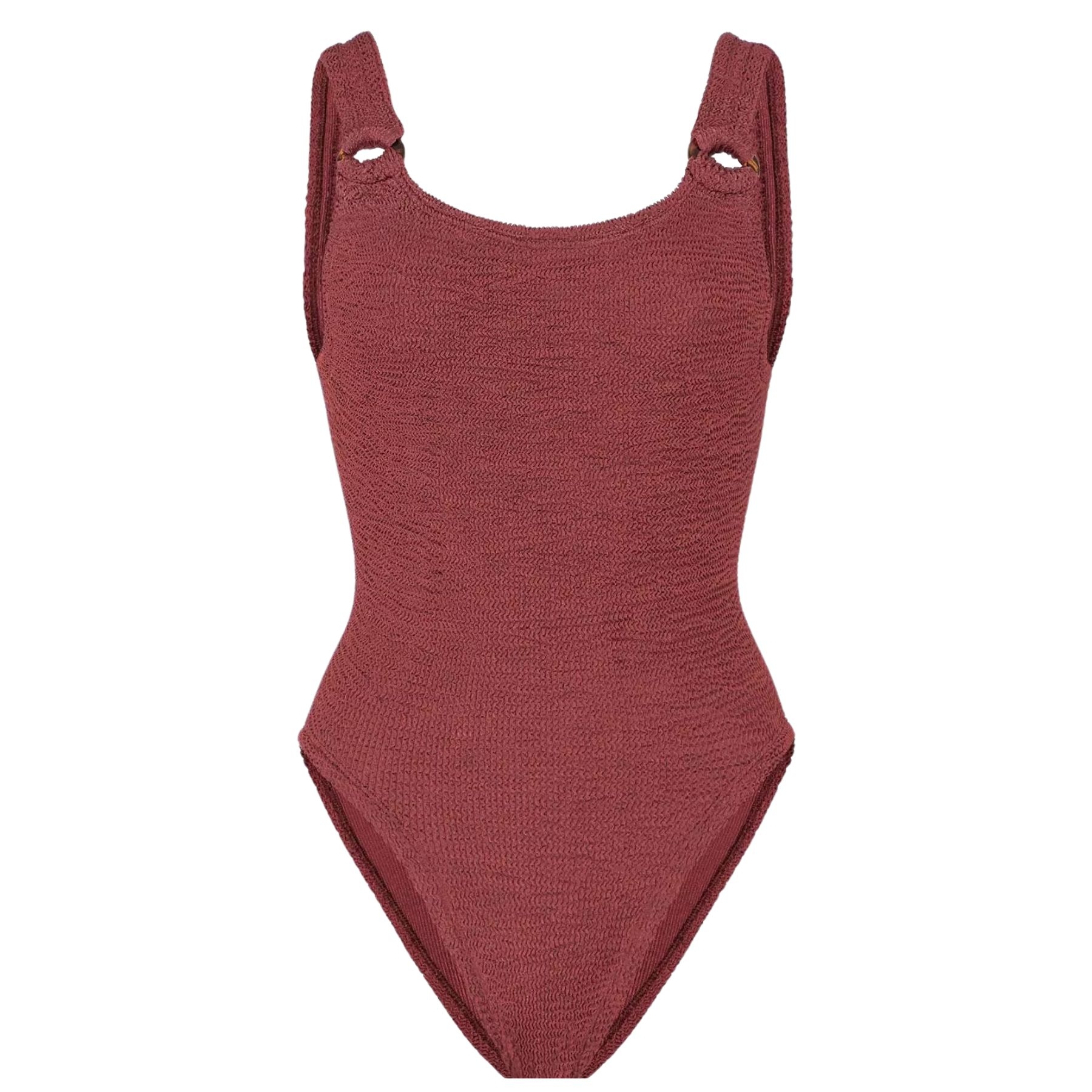 Plavky Domino Metallic Rosewood Růžová One size Hunza G