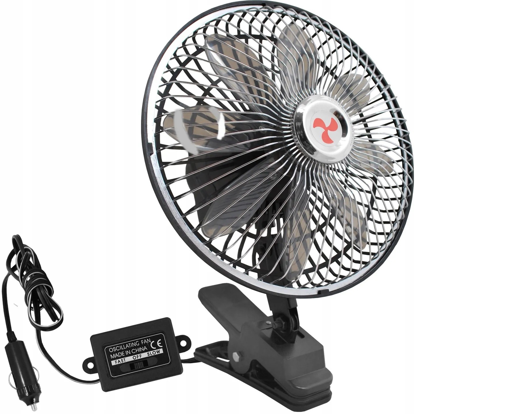 Wentylator chrom 24V 8'' z klipsem 8 śmigieł EAN (GTIN) 5905215567926