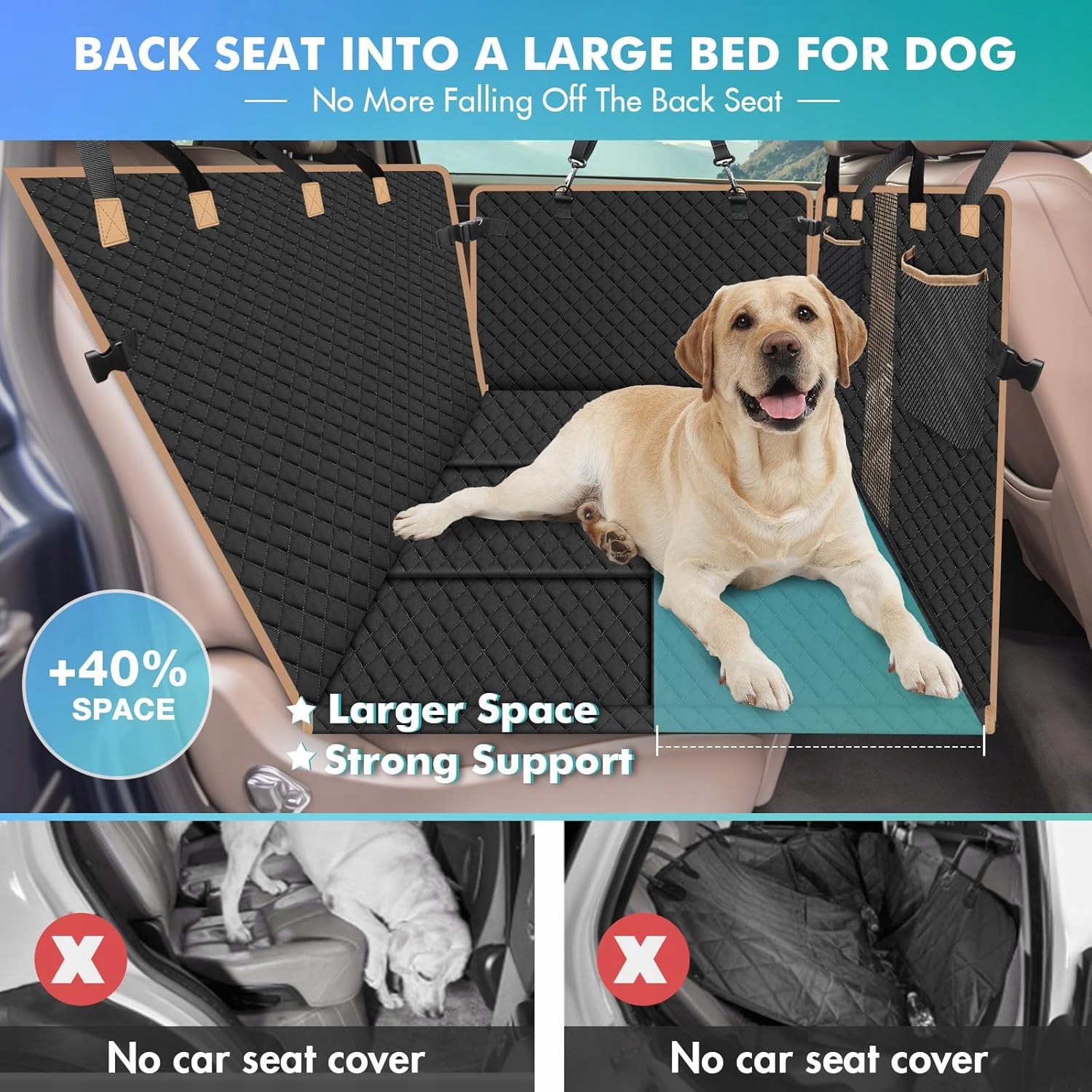 Levně Univerzální podložka do auta Reiseresa černá 74 cm x 130 cm