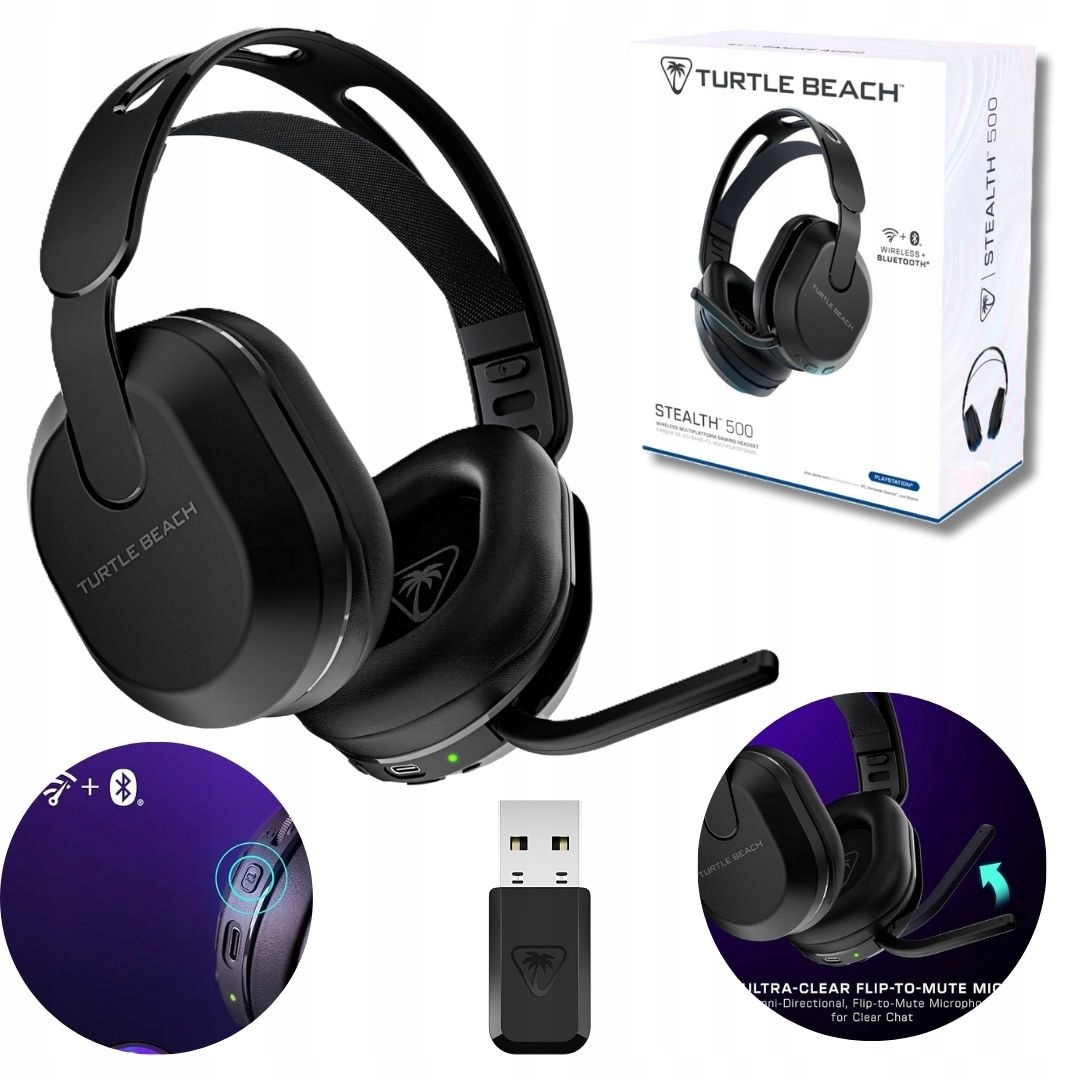 Bezdrôtové Slúchadlá Na Uši s mikrofónom Turtle Beach Stealth 500 PS5