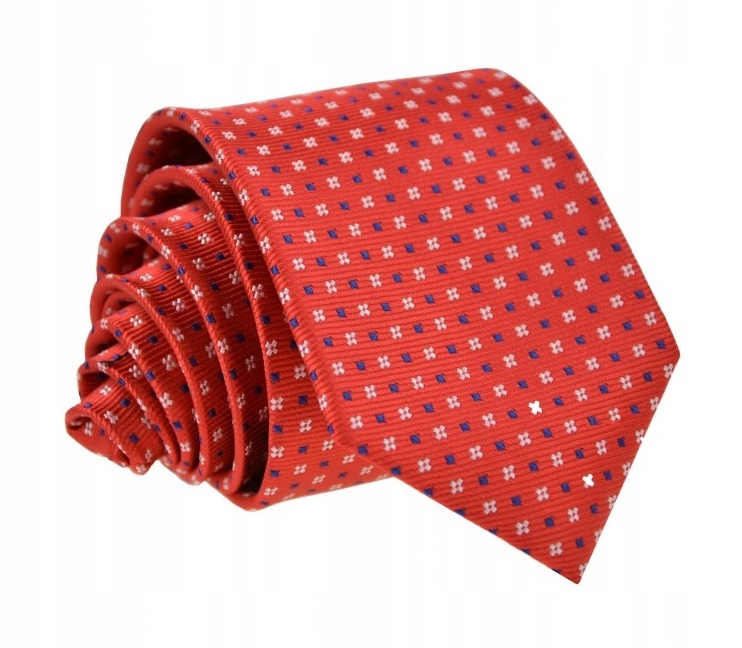 

krawat męski krawaty męskie 7 cm czerwony
