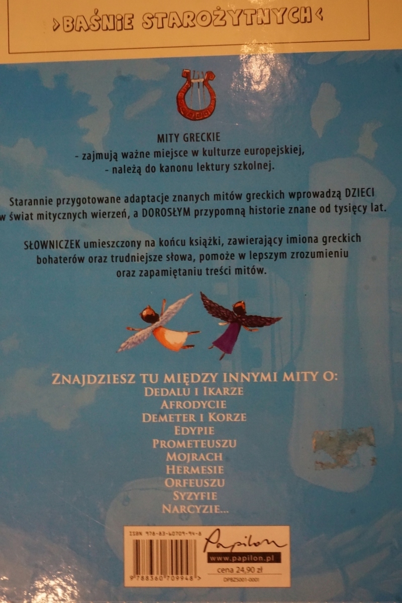 MITY GRECKIE ANITA REJCH Gatunek Mitologie