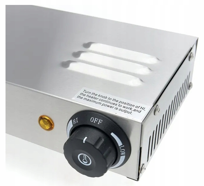 Elektryczna listwa grzewcza sufitowa 864W 92cm srebrna Maxima 09362301