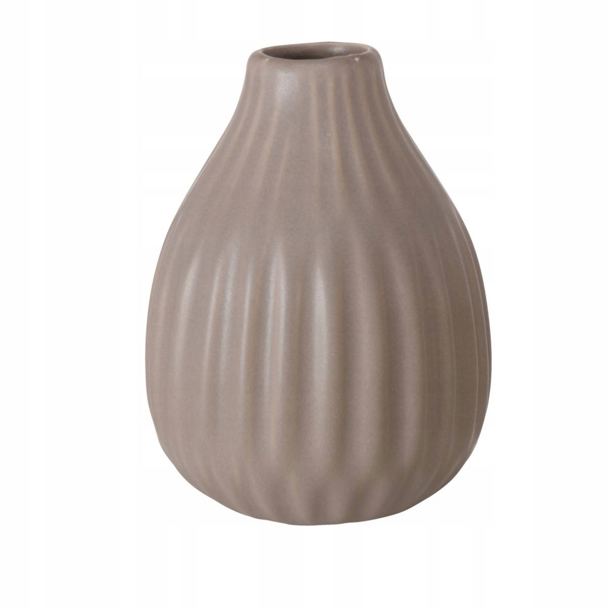 WAZON CERAMICZNY dekoracyjny szary 12 cm NA KWIATY