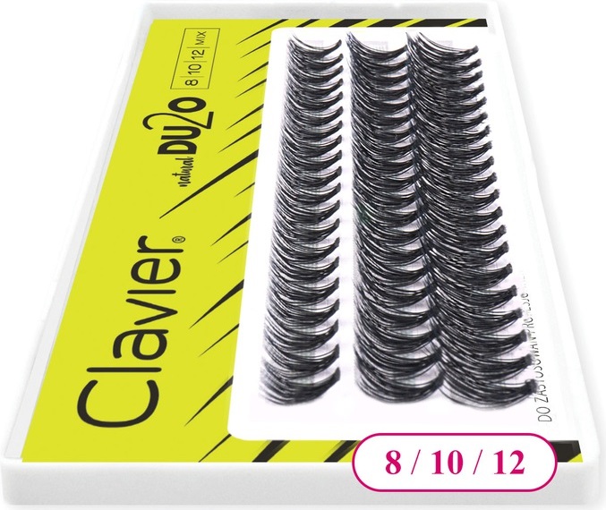 

Clavier Natural Rzęsy Kępki DU2O Silk Mix 8 10 12