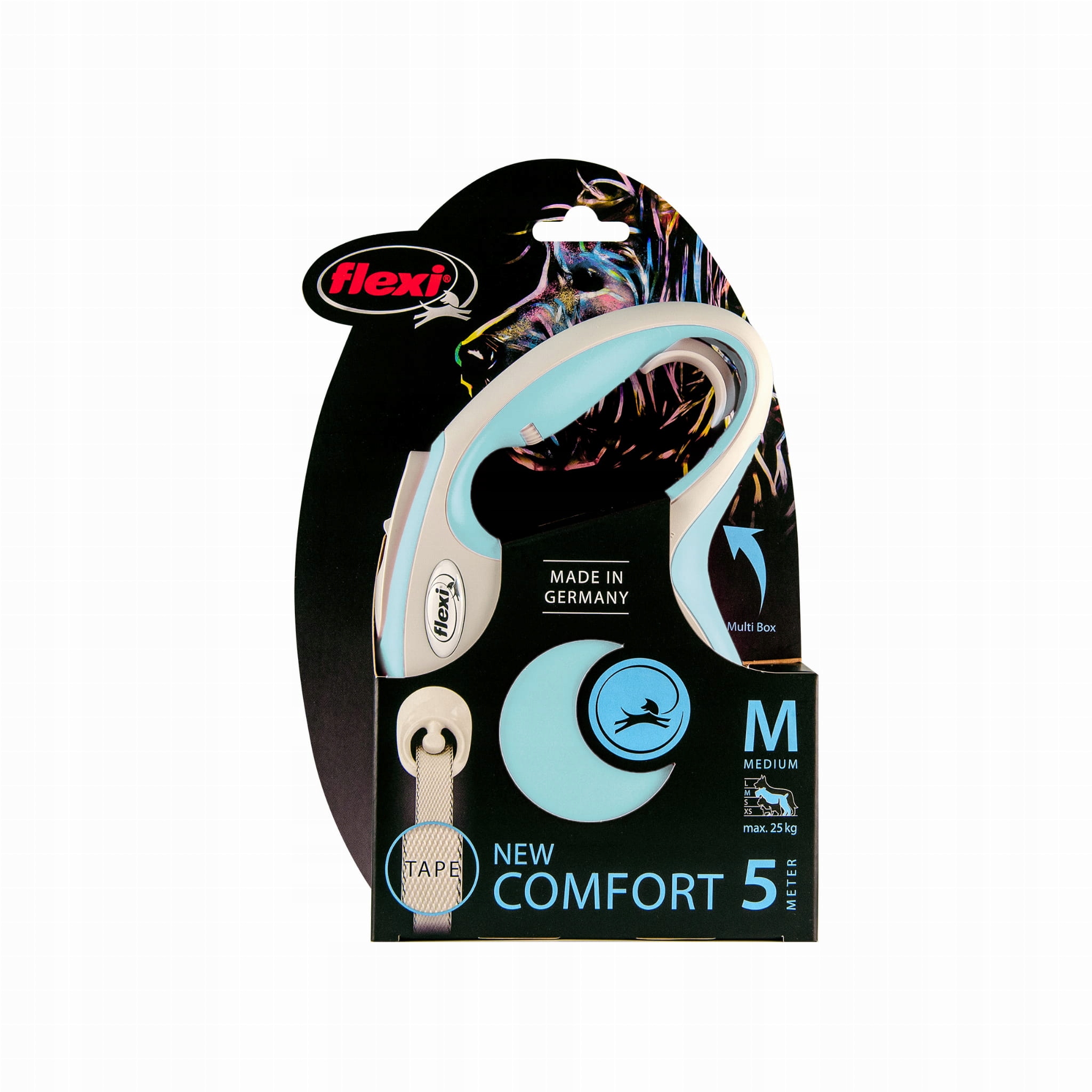 

Smycz Flexi New Comfort taśma 5m M jasnoniebieski