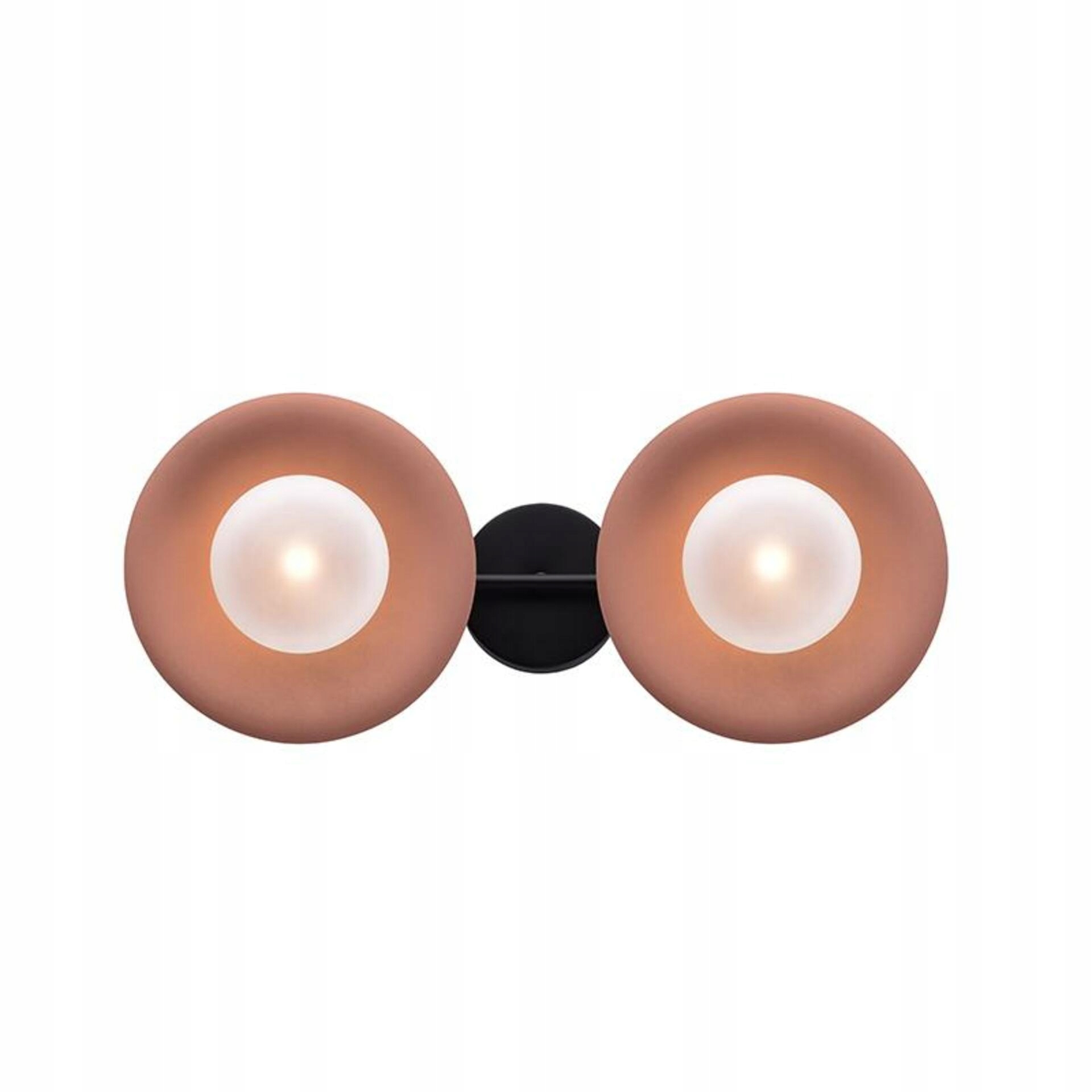 Aca Lighting nástenné svietidlo 2XG9 meď/čierny kov sklo 20X47X18CM Hydra H