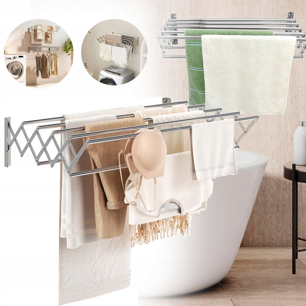 Levně Výsuvný Věšák Na Prádlo Pro Sušení Uvnitř, Stojan Na Sušení Prádla
