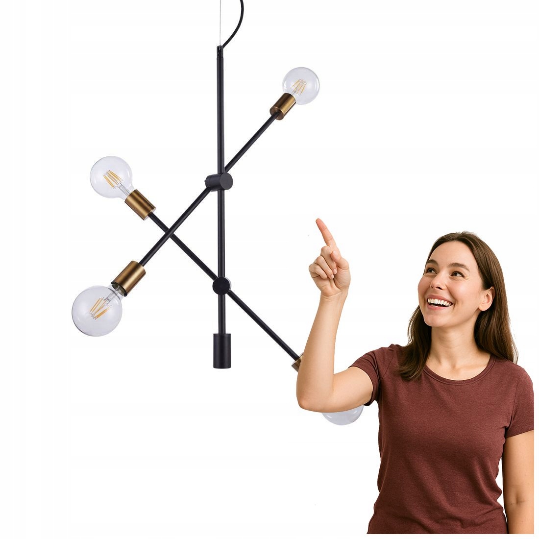 Závesná lampa Edmond MD-BR-262002-D4-G/B Italux