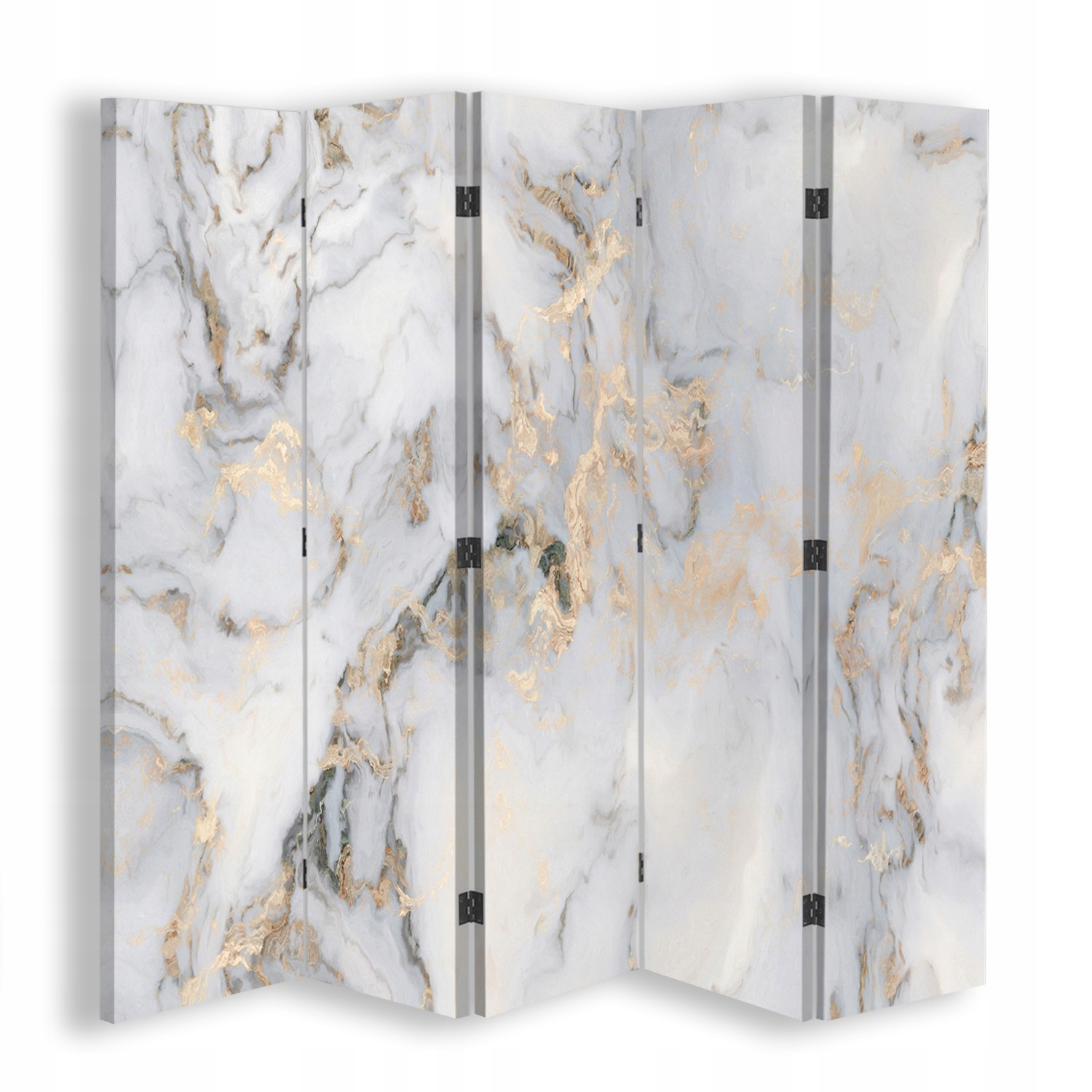 Paraván oboustranný, Zlatý mramor 180x170