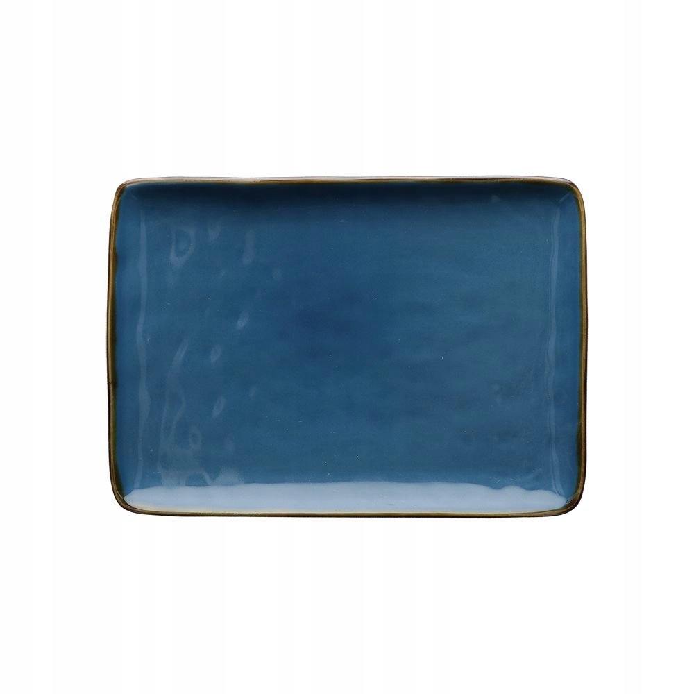 Sada 2 obdĺžnikových podnosov 27x19 cm Concerto Blu Avio Rose&Tulipani