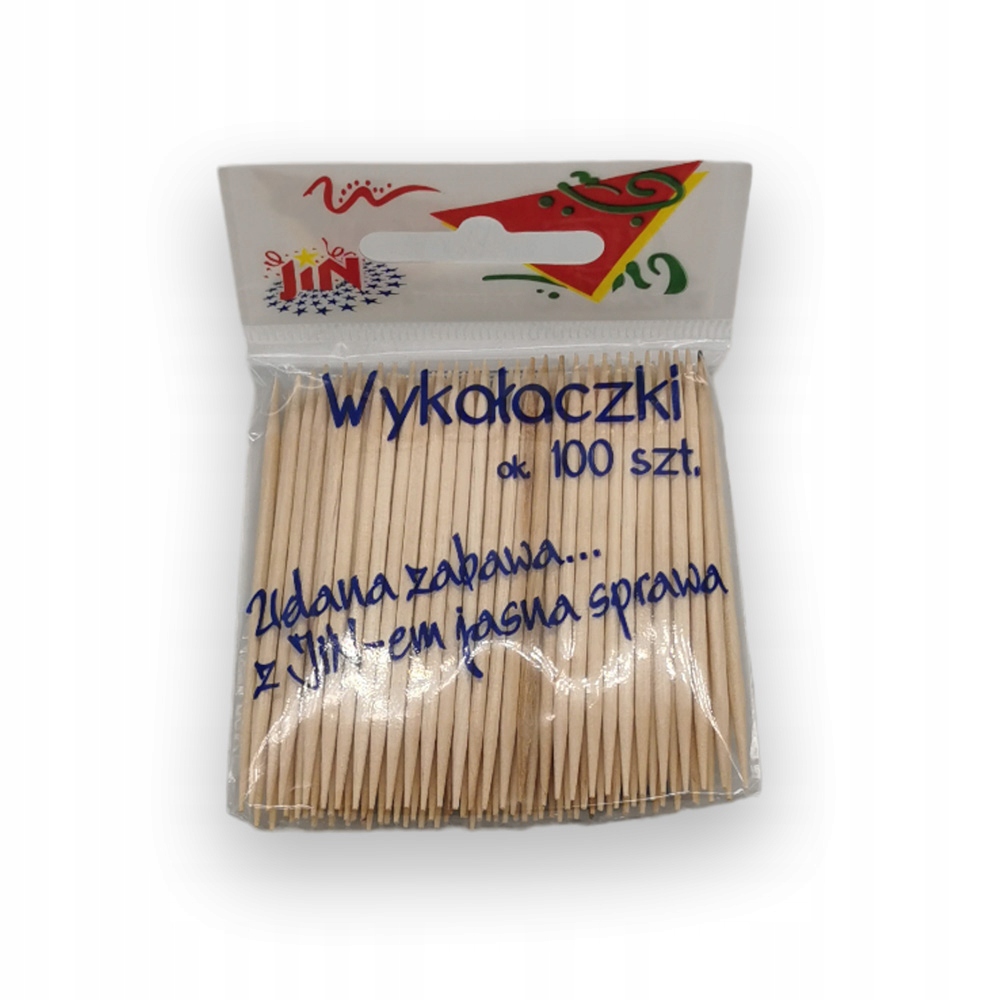 

Wykałaczki Drewniane 100 sztuk Zapas do Przystawek