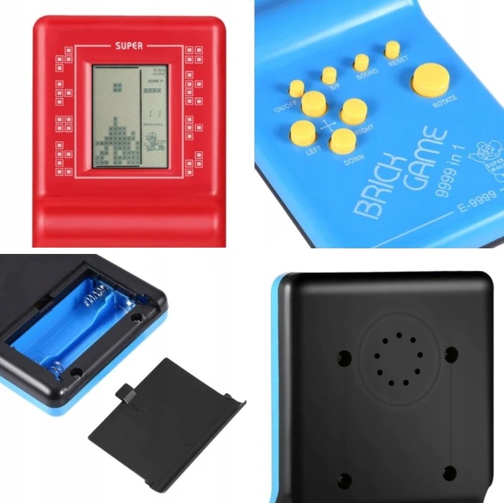 ELEKTRONICZNA GRA TETRIS WĘŻYK KONSOLA KIESZONKOWA Producent 1Mii