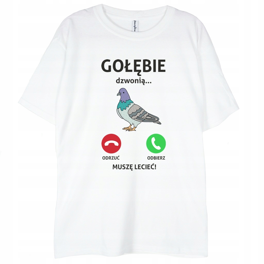 

Koszulka dla hodowcy gołębi Gołębiarza gołąb XL