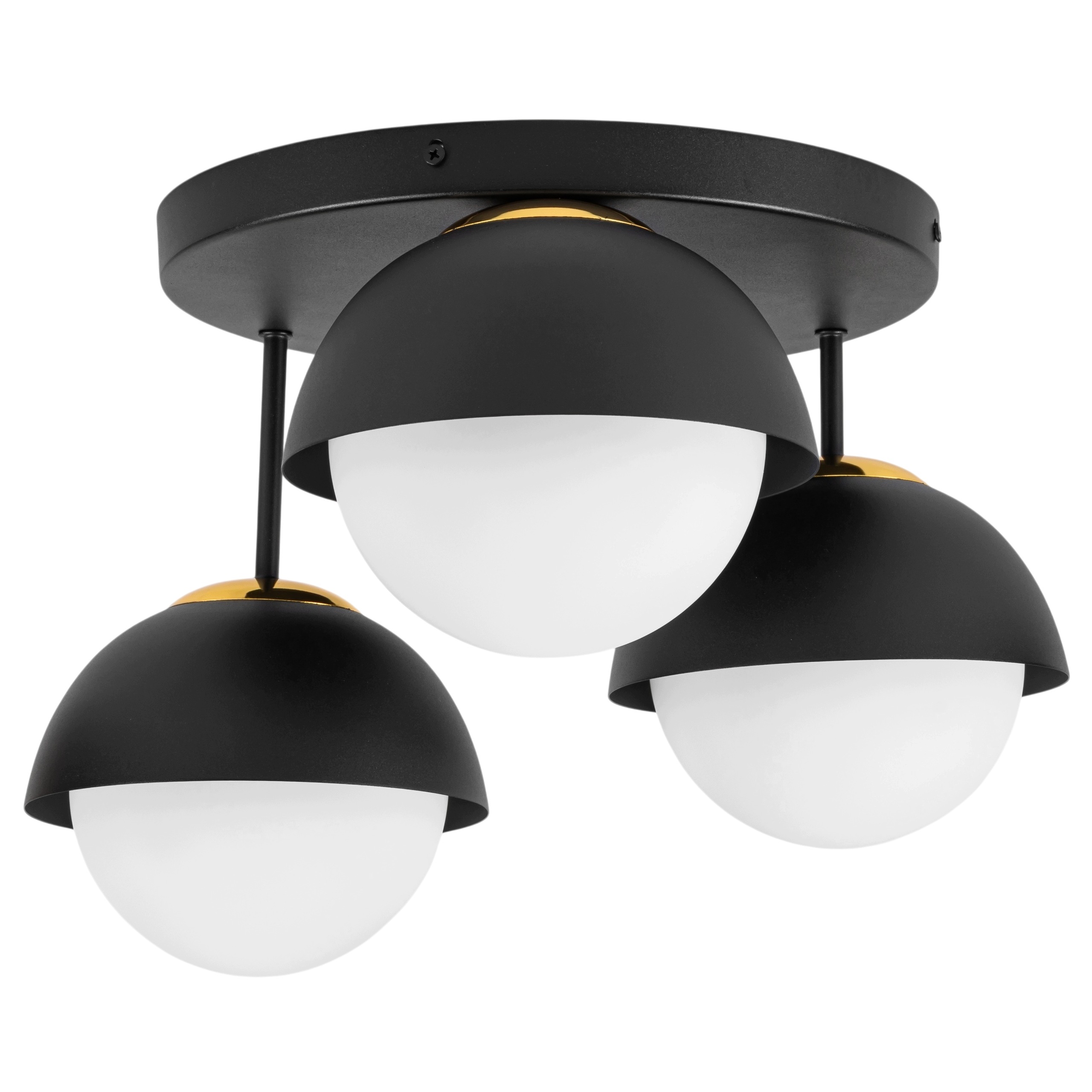 stropní svítidlo Led Kulatá Stropní Svítidlo Černá Lustr Moderní Bílé Kuly