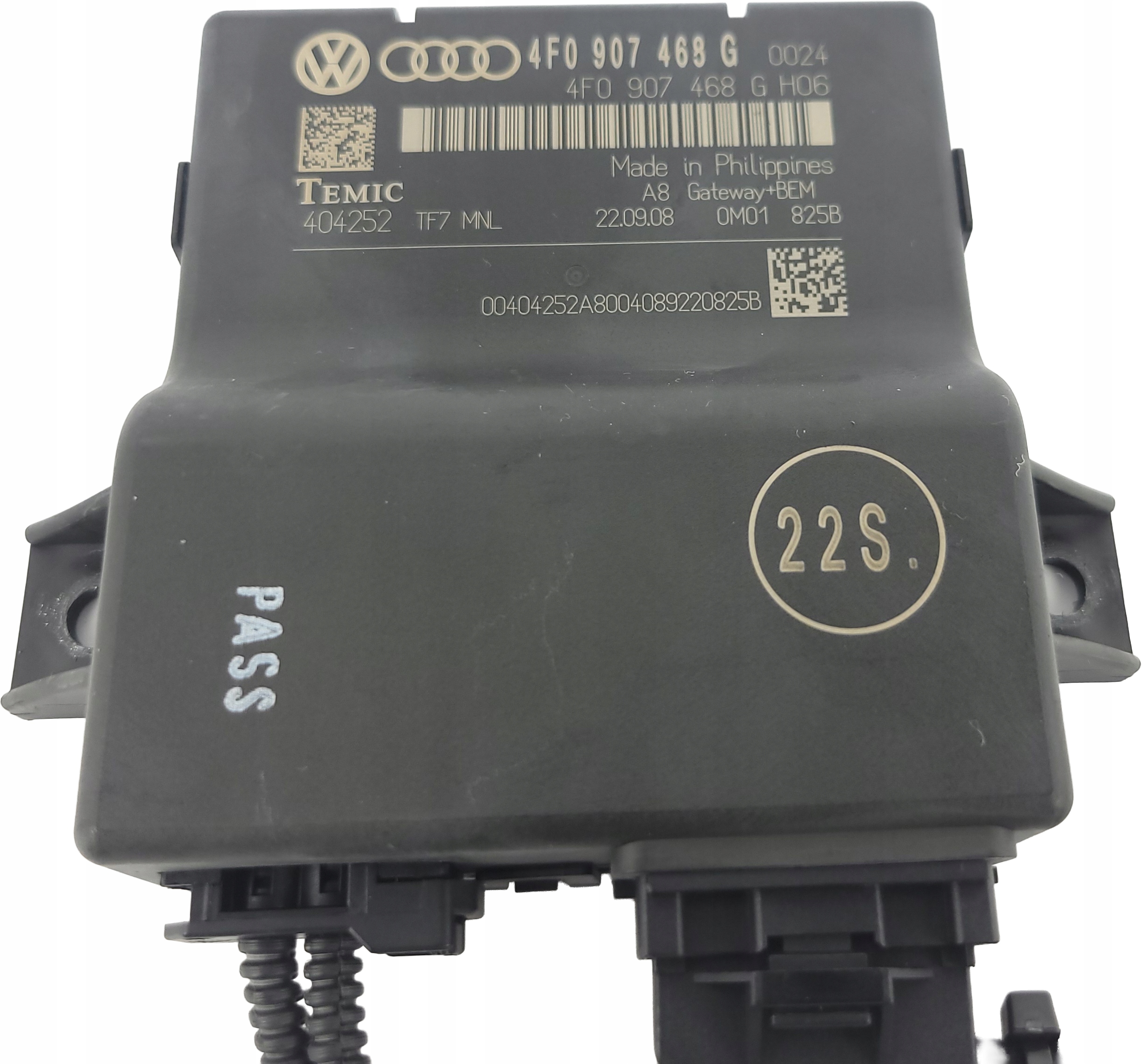 AUDI A6 C6 LIFT module control unit GATEWAY 4F0907468G