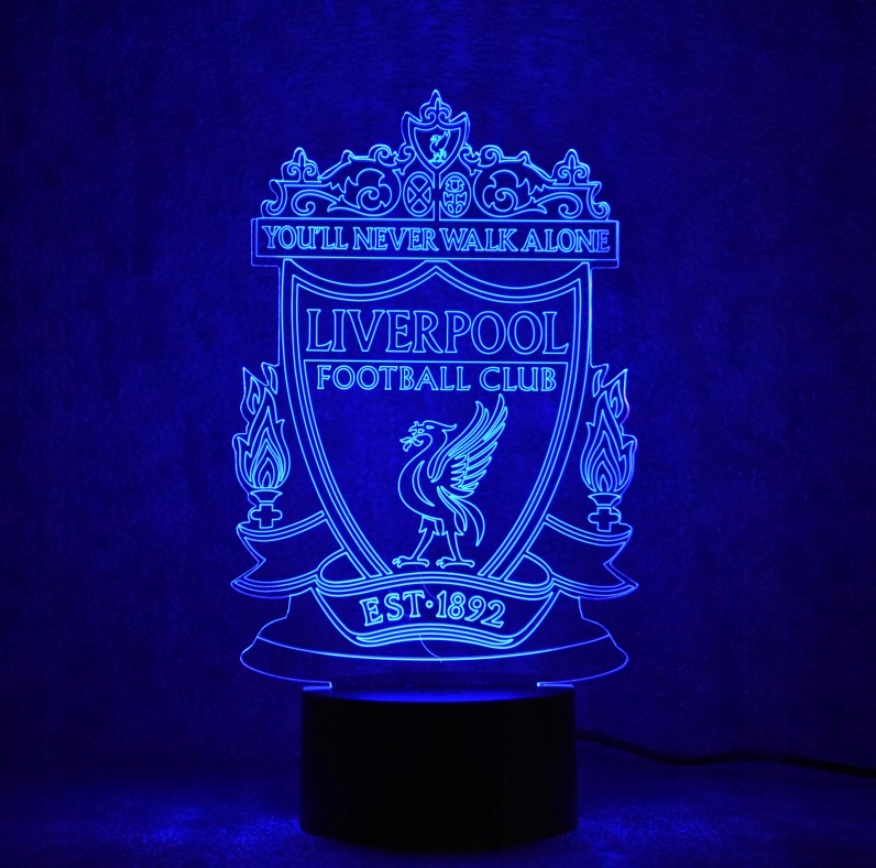 Lampka nocna 3D LED FC LIVERPOOL PIŁKA kabel USB Marka inna marka