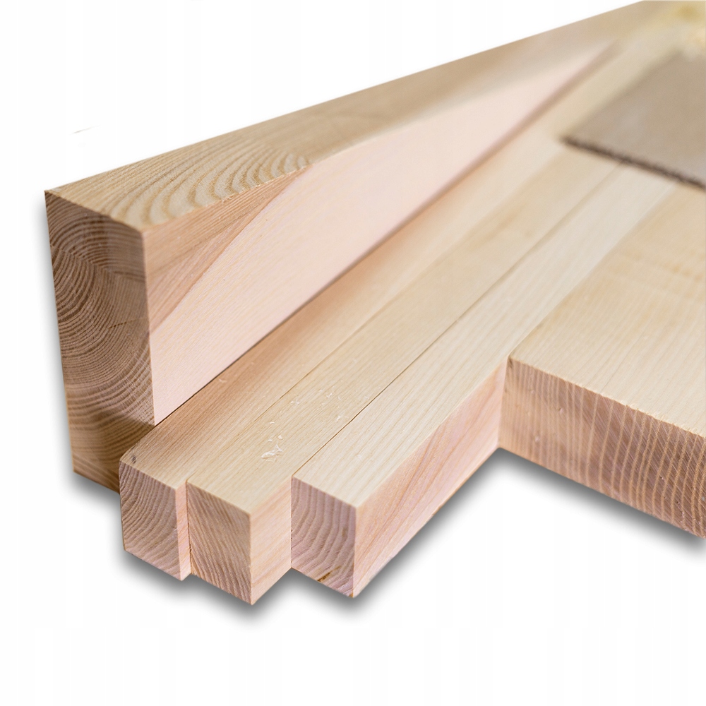 KANTÓWKA STRUGANA 10X5X200 CM - ŚWIERK