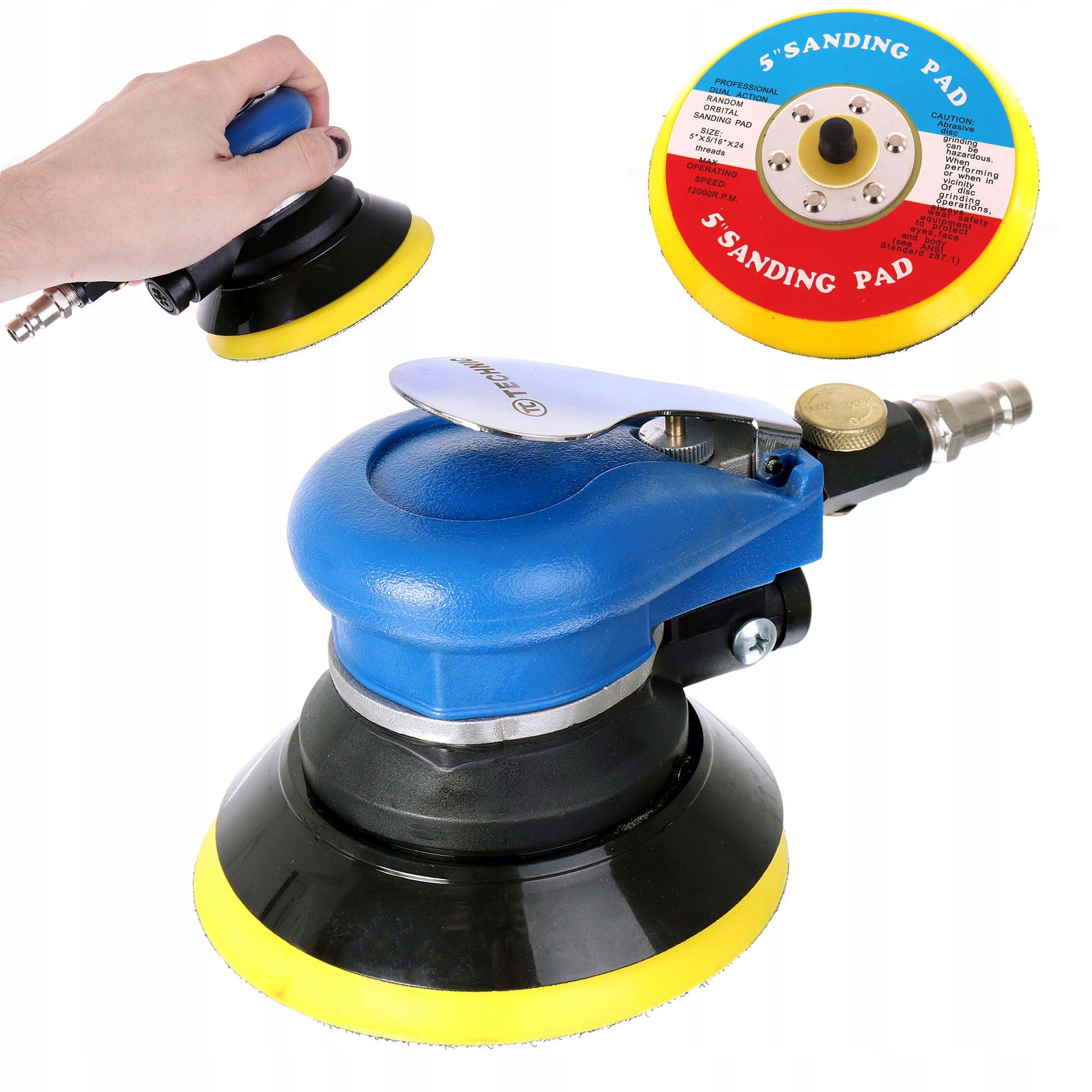 Pneumatická excentrická bruska Skok 5 mm Tc Technic 2x Disk 125 Náhradní díl