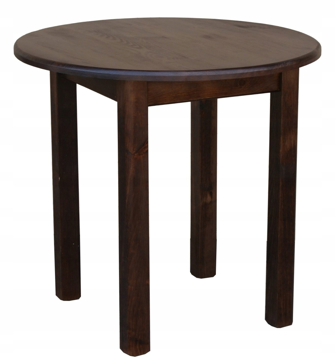 STÓŁ OKRĄGŁY 80 KUCHENNY DREWNIANY kolor brąz