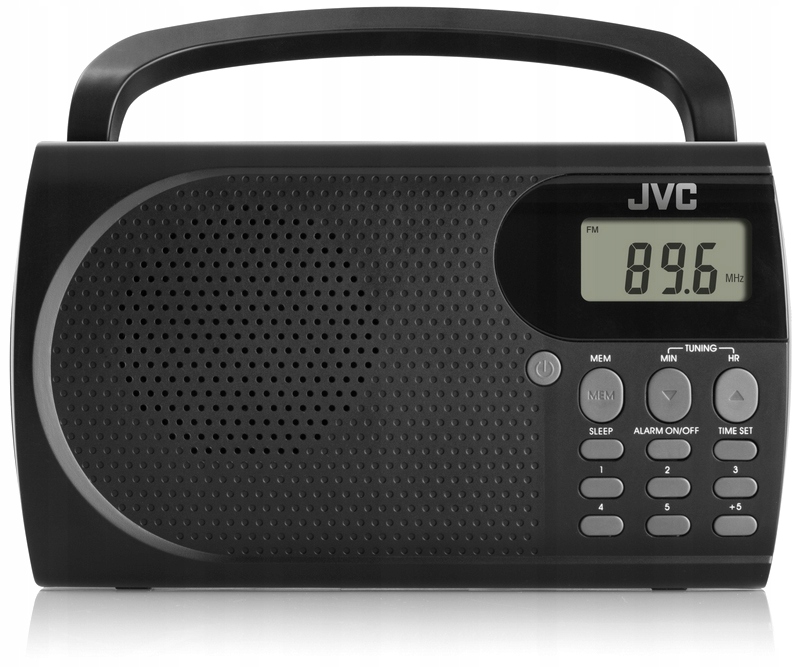 Radio Przenośne Radioodbiornik Fm Na Baterie Minijack Alarm Jvc