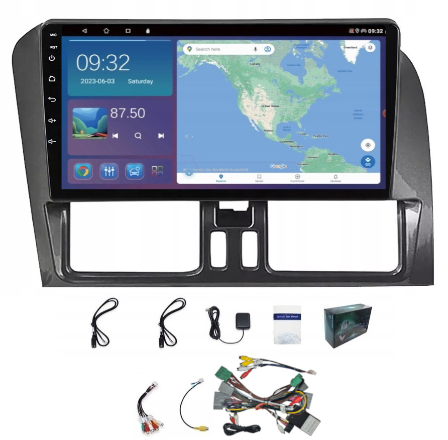 Rádio Navigácia Gps Volvo XC60 2009-17 Wifi Bluetooth Usb Carplay 4GB 64GB