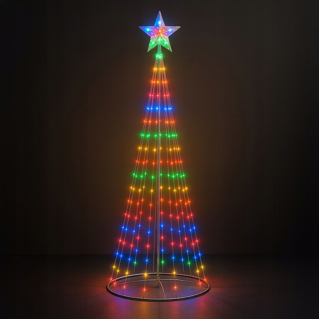 Led vánoční stromek 1,8 m 269 Led Rgb 2700K IP44
