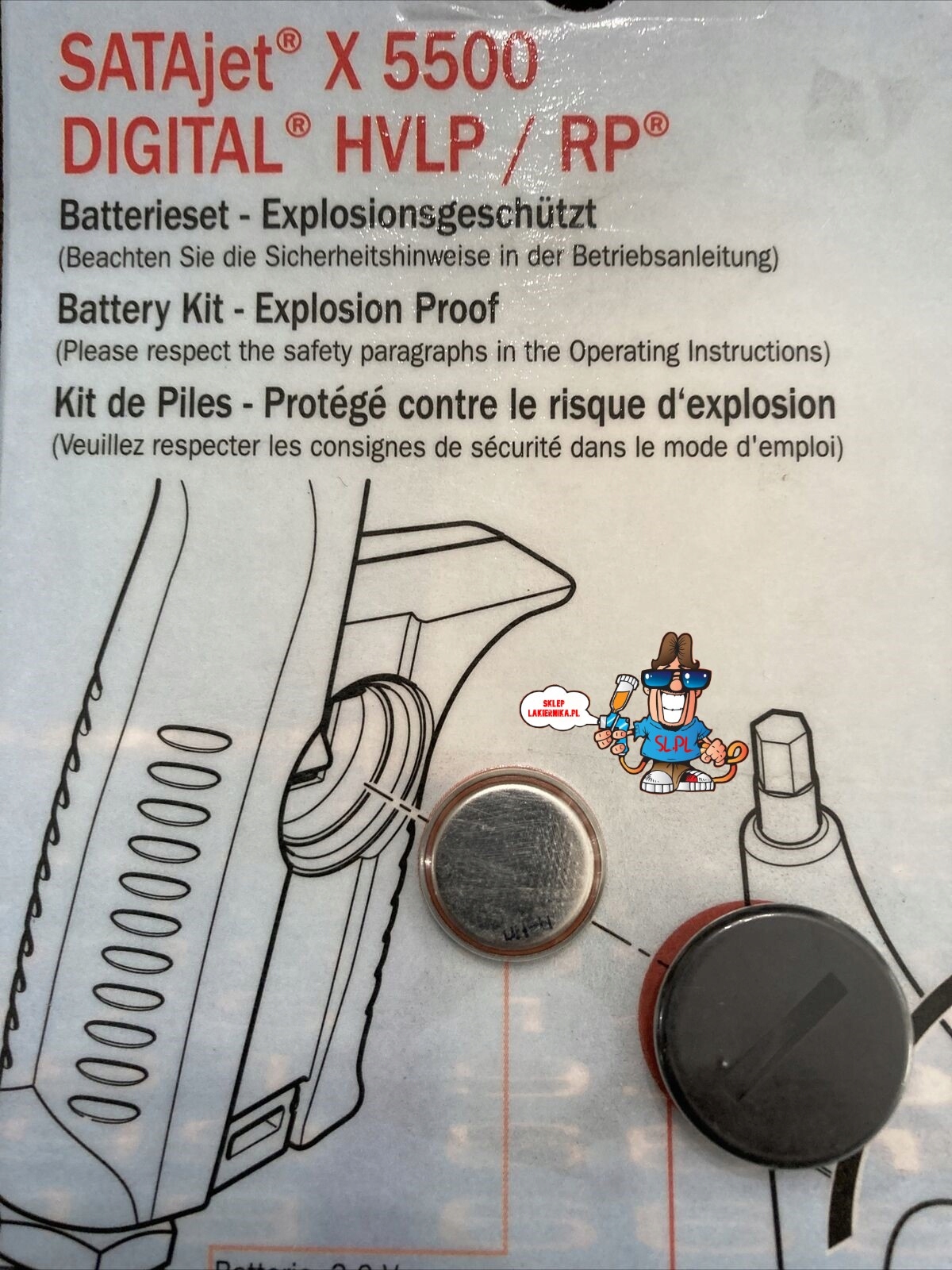 SATA Zestaw Baterii do X 5500 DIGITAL 1057414 oryg Marka SATA