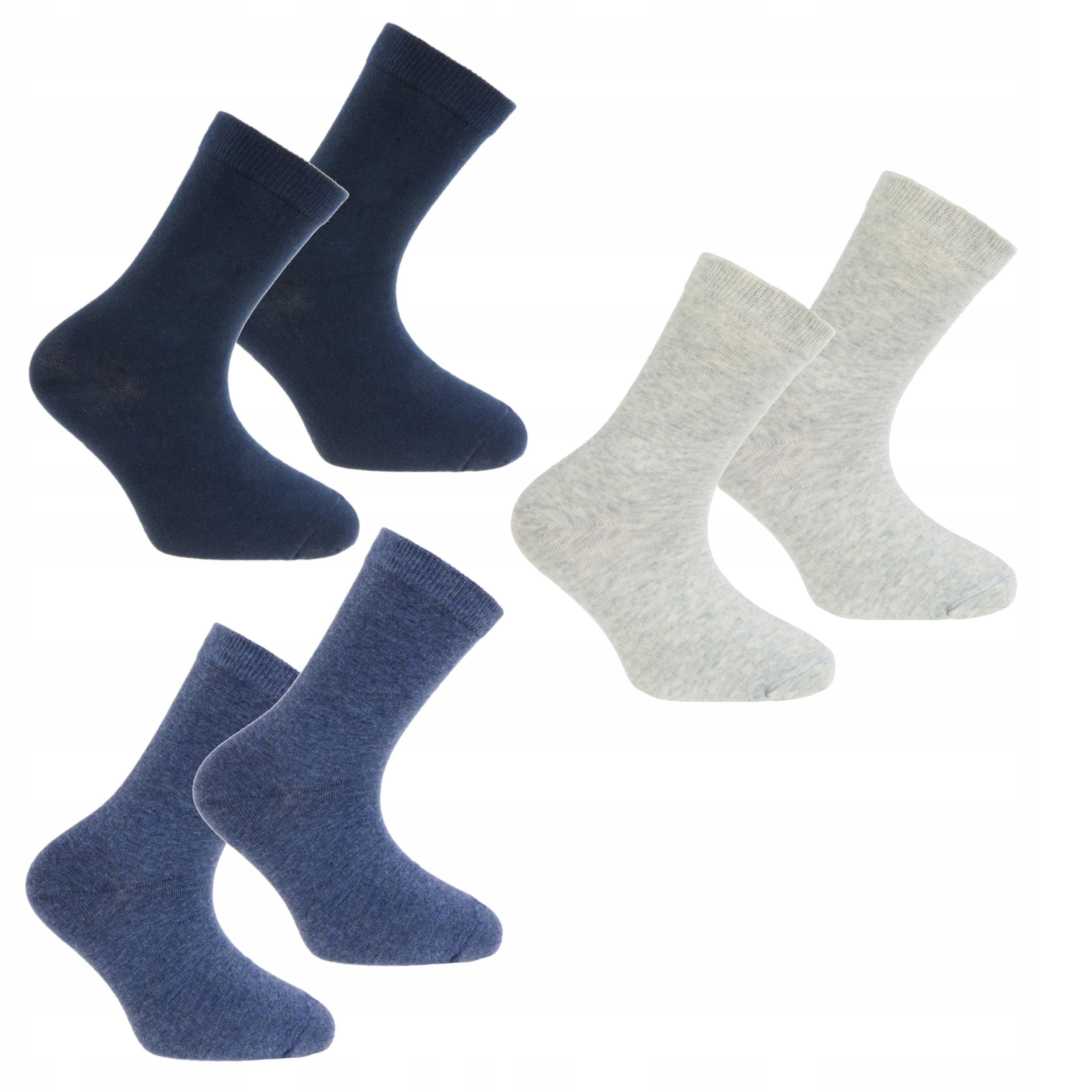 

3x skarpetki skarpety dziecięce Gładkie 35-38