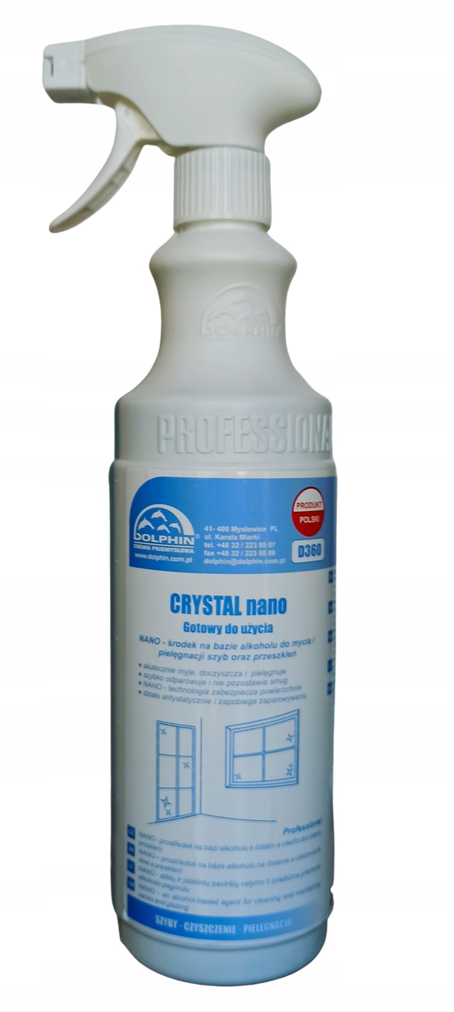 

Dolphin Crystal Nano Mycie Szyb I Okien 0,75L