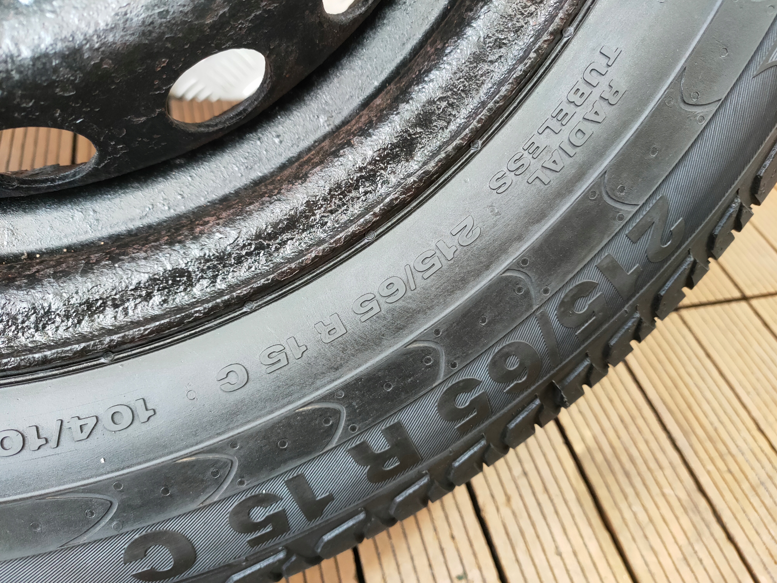 FORD TRANSIT CUSTOM 12-24 wheel spare disc + WINDA 5x160 15 215/65R15C