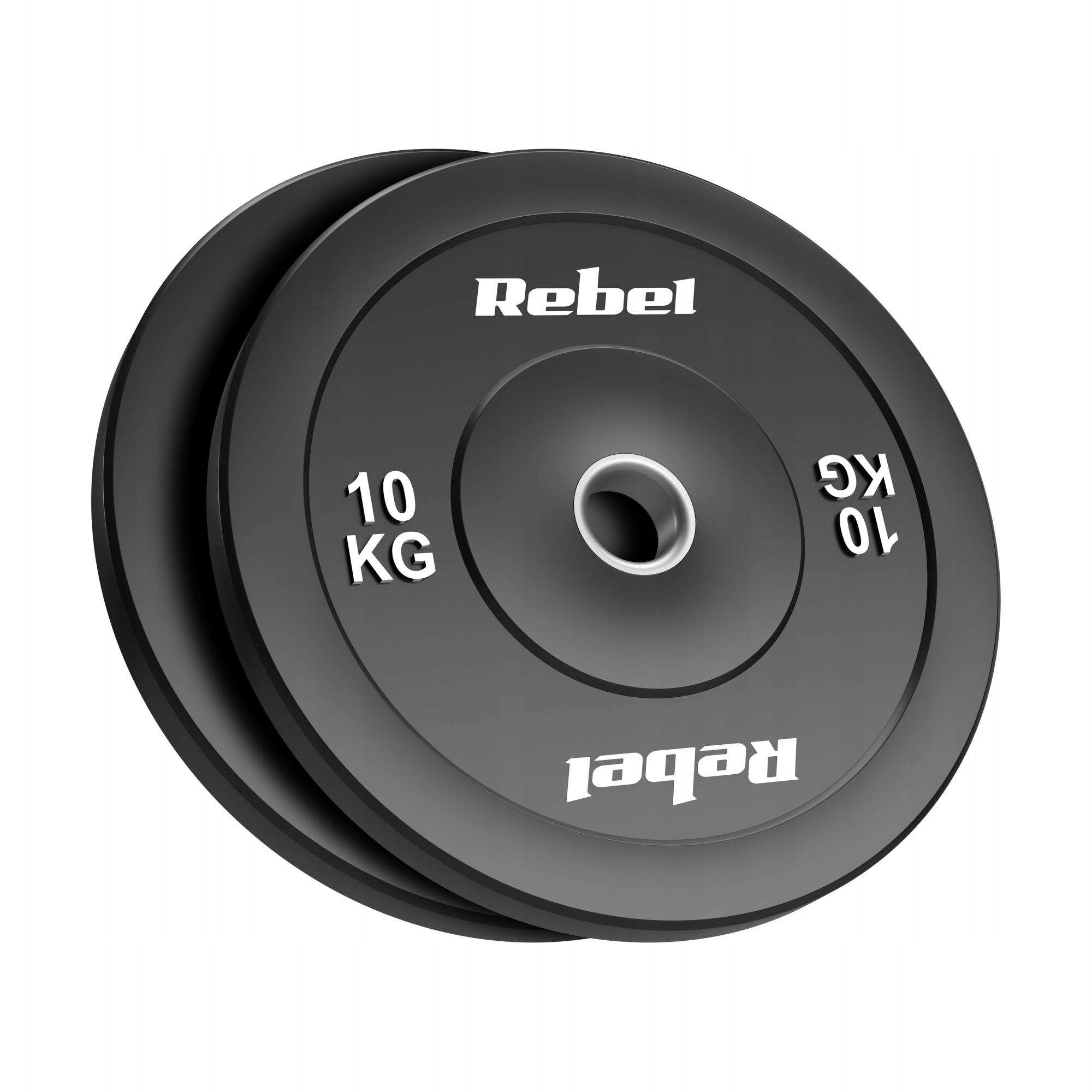 Obciążenie olimpijskie gumowane Bumper zestaw 2x10kg otwór 51 mm Rebel