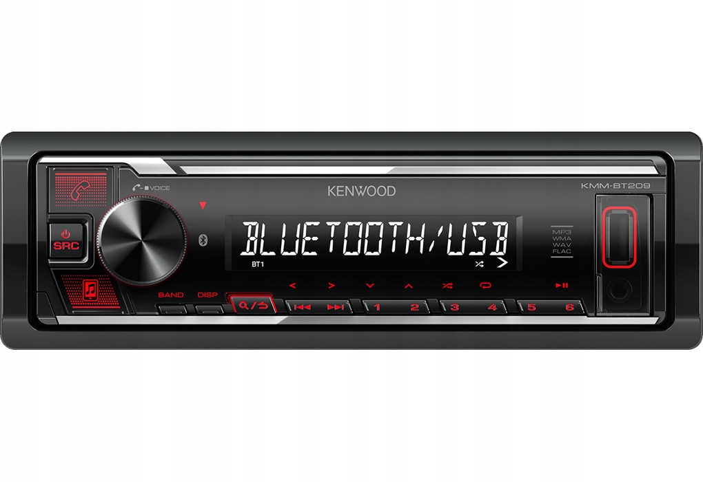 

Radio Samochodowe Kenwood KMM-BT209 MP3 Aux Bt Usb