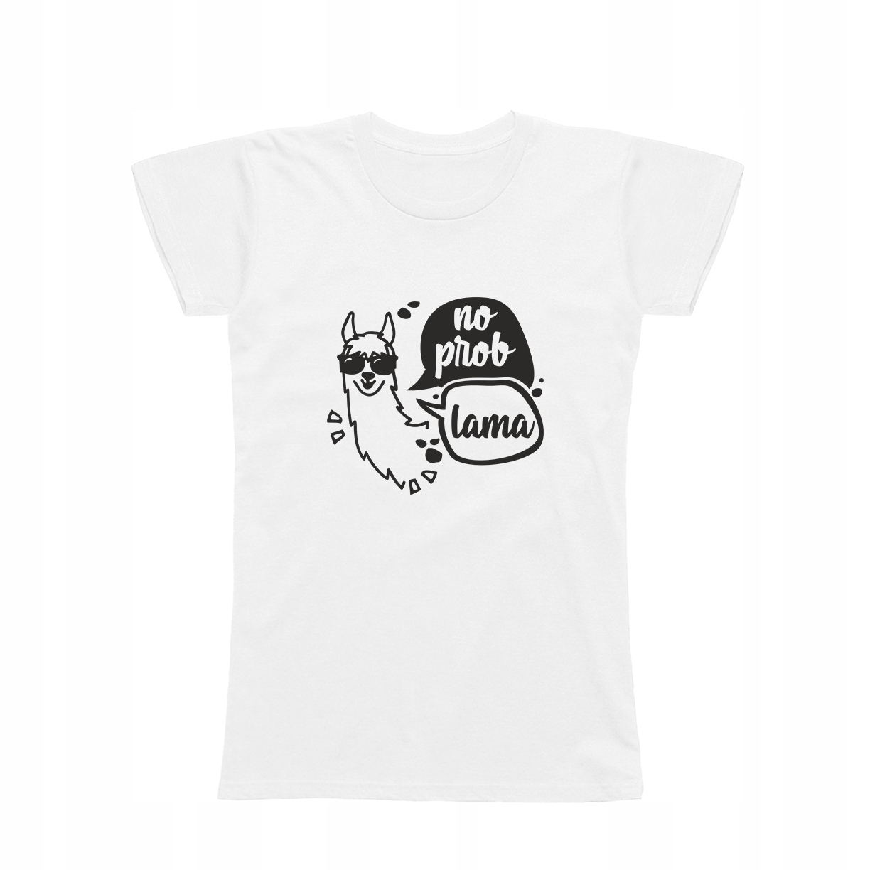 

XL - Koszulka T-shirt No Problem Lama Śmieszna